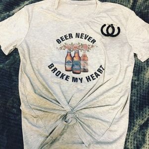 Beer never broke my heart Tee
